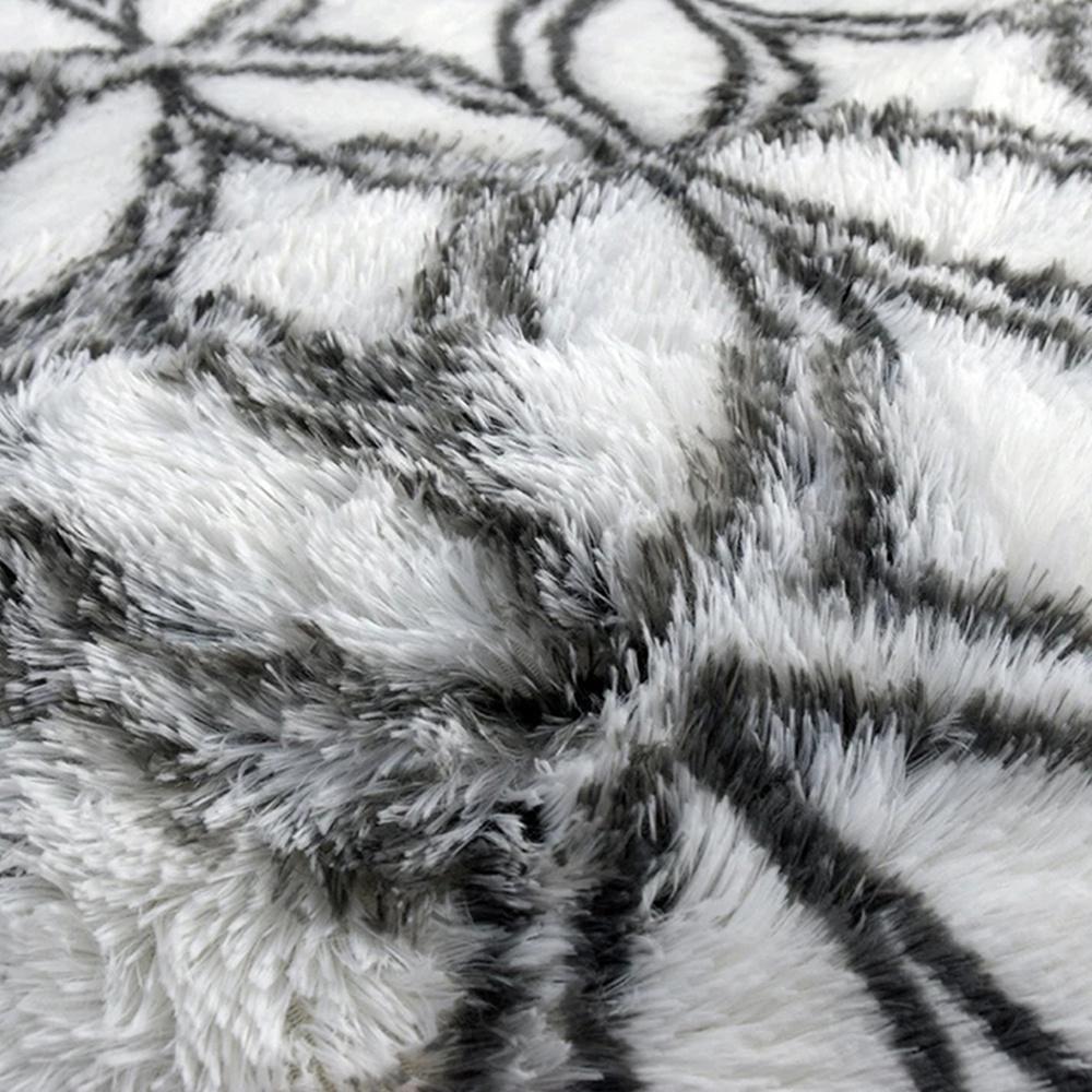 Dywan do salonu shaggy DECOR antypoślizgowy miękki puszysty modny 100x150 White Lantern