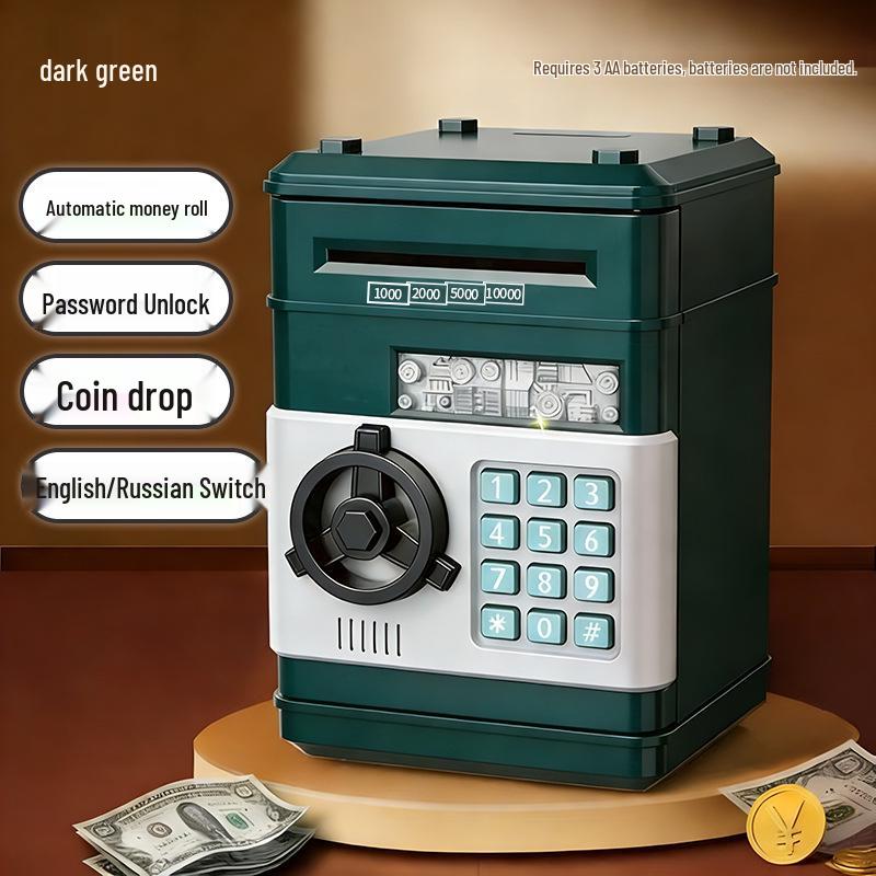 Large Capacity Piggy Bank with Password Lock – Savings Jar and Toy for Kids