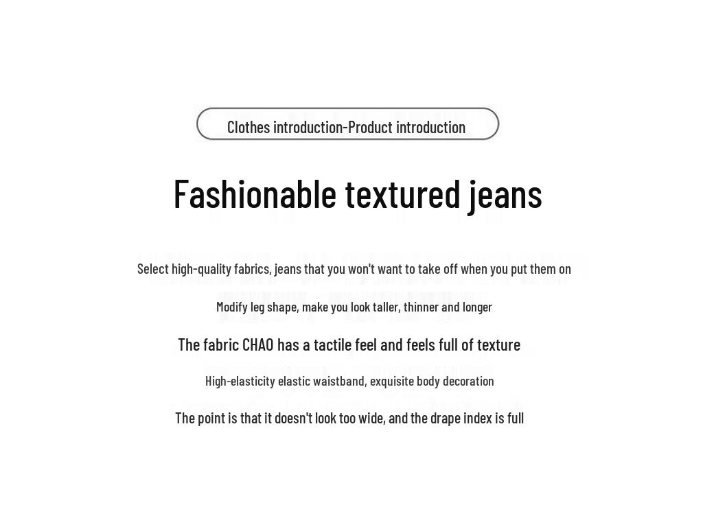 Women's High-Waisted Micro-Flared Blue Jeans - Slimming, Loose, Horseshoe Style for Spring 2025.