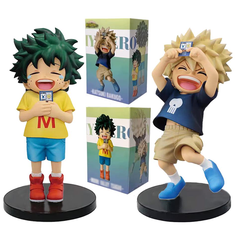 Original Genuine My Hero Academia Childhood Izuku Midoriya / Childhood Katsuki Bakugo Figure Model Decoration Doll