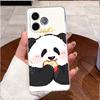 Shockproof Phone Case For Honor 600 Lite 5G/Honor 500 Smart 5G Transparent TPU Soft Casing Fashion  Cute White Furry Bear Shell