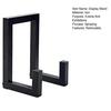 Black Record Storage Stand Holder Minimalist Retro Record Stand Heavy Duty Metal Vinyl Record Organizer for Records Photos Cosmetics