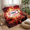 PSV Eindhoven FC Benutzerdefinierter Name Text Flanelldecke Fußball Logo Personalisierte Fleece-Wurfdecke Besonderes Geschenk für Sofa Schlafzimmer Zuhause