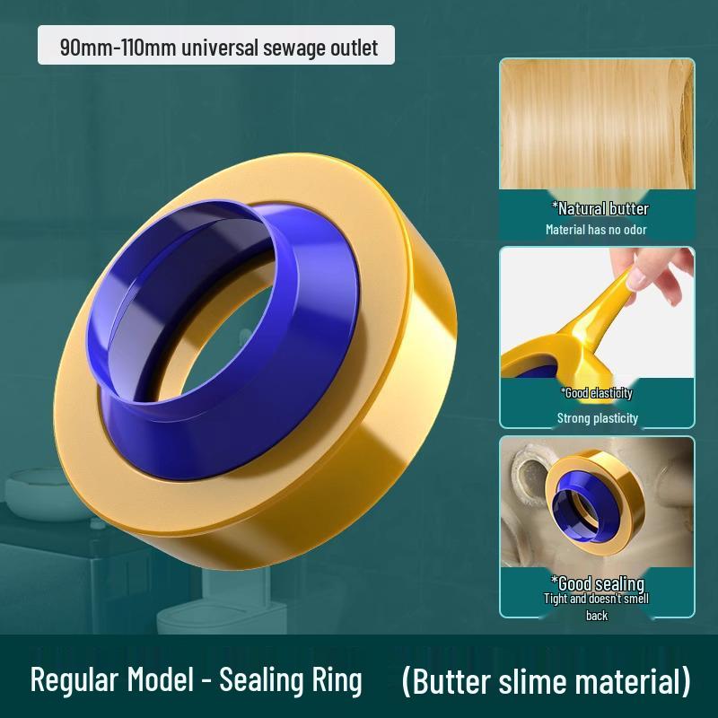 

Universal Odor-Proof Toilet Flange Ring - Leak-Proof Sealant, Thickened Design