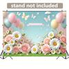1PC, pink yellow balloon and sunflower background, no electricity required, home, office, outdoor, party decoration