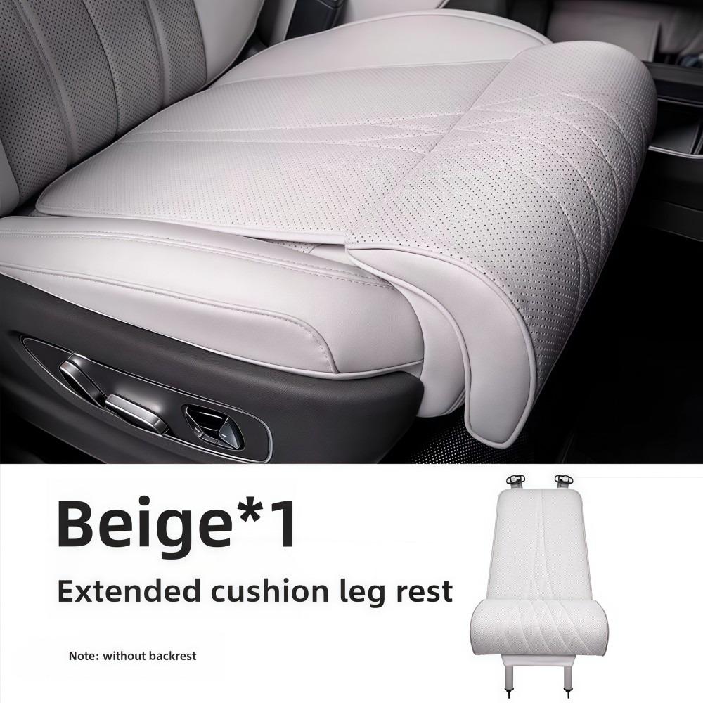Supporto per gambe in pelle per sedile auto Universale Cuscino per sedile Estensione sedile Cuscino per gambe Per lunghi viaggi