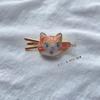 Handmade Chinese-Style Cat Hair Clip: Intangible Cultural Heritage Song Jin Duckbill Clip & Ancient Headdress
