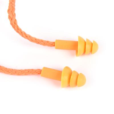 1Pc Soft Silicone Corded Ear Plugs Reusable Hearing Protection Earplugs