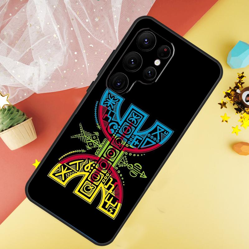 Amazigh Berber Flag Case For Samsung Galaxy S22 S23 S24 Ultra S8 S9 S10 Plus Note 10 20 Ultra S20 S21 FE Cover