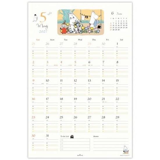 Hallmark Moomin 2027 Calendar Wall Hanging Family Stickers 853136