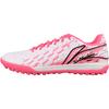 New LiNing TF Rubber Broken Studs Artificial Ground Cushioning Anti Slip And Wear Resistant Soccer Shoes Men's Pink YSTU005-17