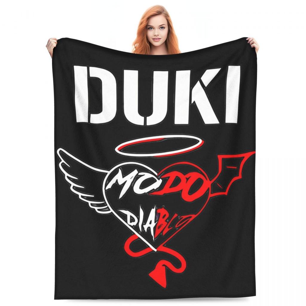 Duki Fleece Throw Blanket Reggaeton Latin Trap Pop Rap Blanket for Bedding Office Lightweight Bedspread