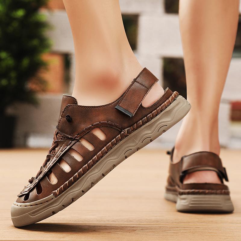 Fashion 38-48 New Summer men's shoes Luxury designer designs styles Outdoor leisure beach Breathable daily versatile Sandals Plus Size