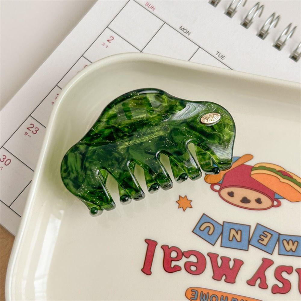 Geometry Fresh Acetate Hair Claw Sweet Hair Clip Retro Cloud Shape Shark Clip  Travel