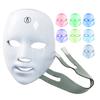 7 Färger LED Ansiktsmask Fotonterapi Ansiktsvårdsmask Anti Akne Terapi Hudföryngring Rynkborttagning Ansikts Skönhetsmask