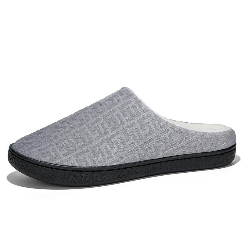 Cotton slippers winter large size home thermal cotton shoes couple indoor and outdoor wear cotton mop