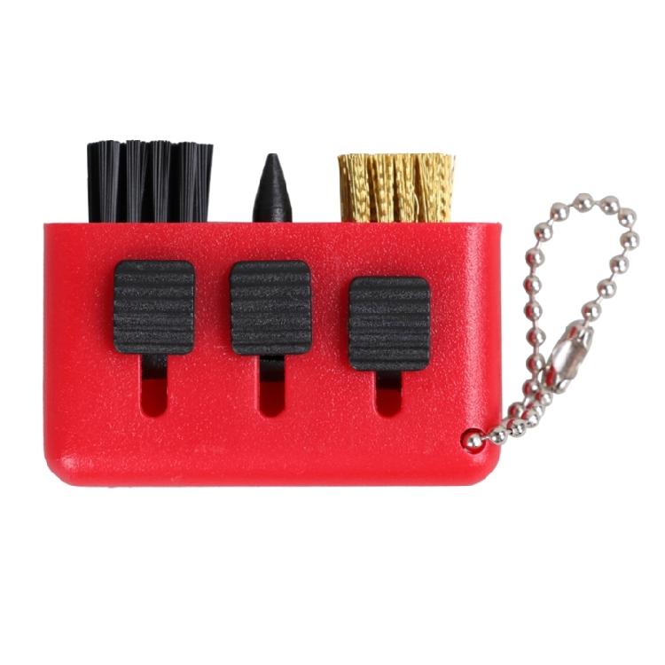 Portable Golf Club Grooves Putter Wedges Ball Cleaning Brush Golf Slot Cleaning Brushes 3 in 1 Retractable Golf Cart Brush