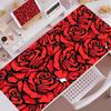 Cartoon Rose Mouse Pad Large Computer Office Game Table Mats XXL Rubber Antislip Gaming Keyboard HYBXXC Long Desk Pad X