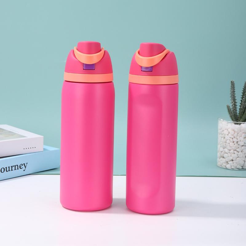 

Custom Name Outdoor Thermos Water Bottle Stainless Steel Insulated Cup Keeps Cold and Heat Thermal Mug Travel Vacuum Flasks 24oz рожевий червоний колір