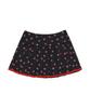 Yuhee Flower Pleats Lace Skirt Black