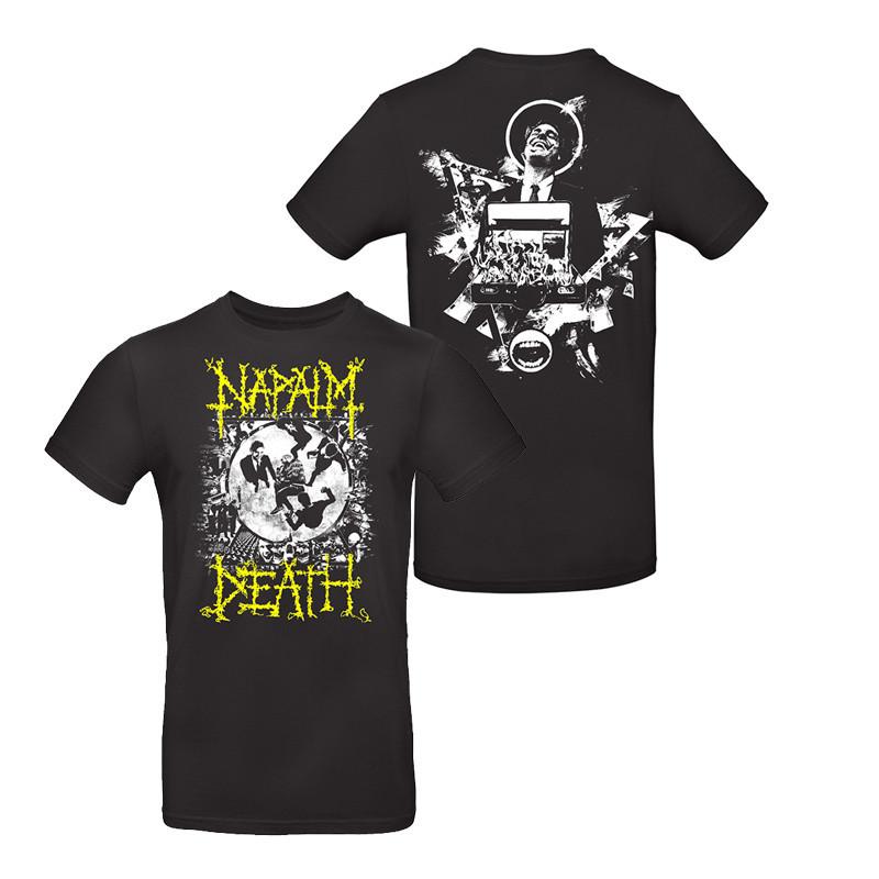 Napalm Death Bands Dark Metal Rock Gothic Style American Loosefitting Mens Tshirt Womens Shortsleeved Shirt