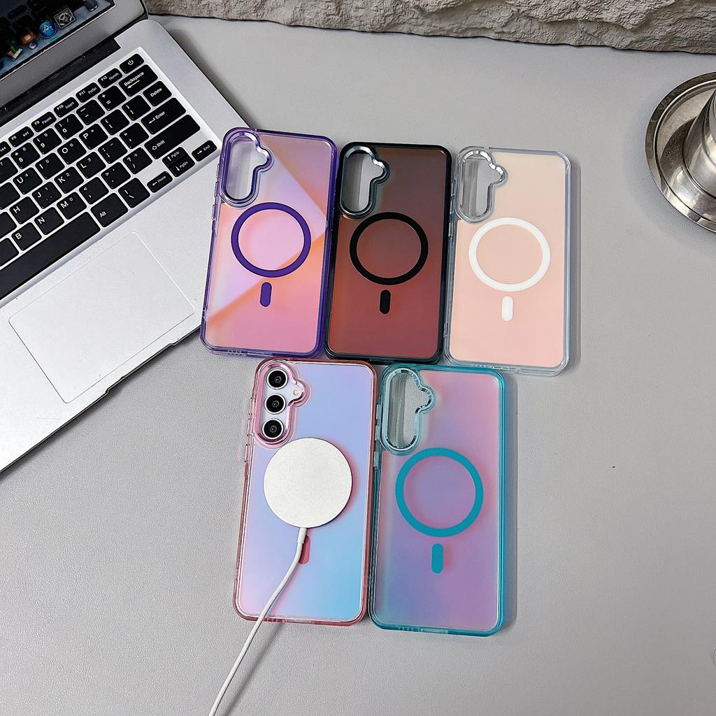 Bright Chameleon Magnetic Suction Suitable for Samsung A56 Mobile Phone Case Colorful A55 A06 Full Cover Super Anti Fall