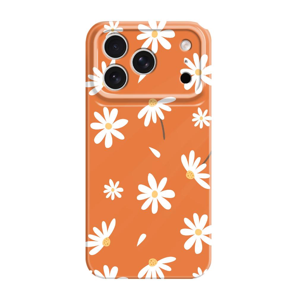 

Simple Daisy Phone Case For iPhone 17 Air 16 16E 15 14 Plus Pro Max Film Hard Cover iPhone 16