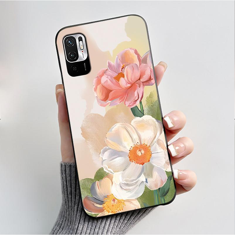 Luxury Fashion Butterfly Flower Case For Redmi Note 10 10T JE Phone Case For Xiaomi Redmi Note10T JE Soft Silicone Cover Casing