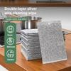 3/5/10pcs Double-Sided Silver Fabric Dishcloth Dish Towel Absorbent Non-Stick Oil Dish Rag Oil Removal Kitchen Cleaning