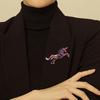 Pferdebrosche Märchenstil Blume Herz Dekoration Anstecknadel Mäntel Pullover Taschen Abzeichen Modeaccessoires