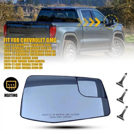 For - Chevrolet Silverado 1500 GMC Sierra 1500 Heated Mirror Glass Right