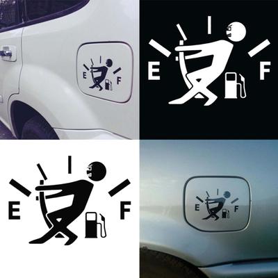 Divertente Indicatore Carburante Riflettente Auto Veicolo Carrozzeria Tappo Serbatoio Olio Decalcomanie Adesivo Decor