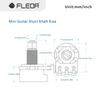 FLEOR 12PCS 18-spline Mini Potentiometers Guitar Pots 500K /250K Long / Short Shaft Choose Electric Guitar Parts