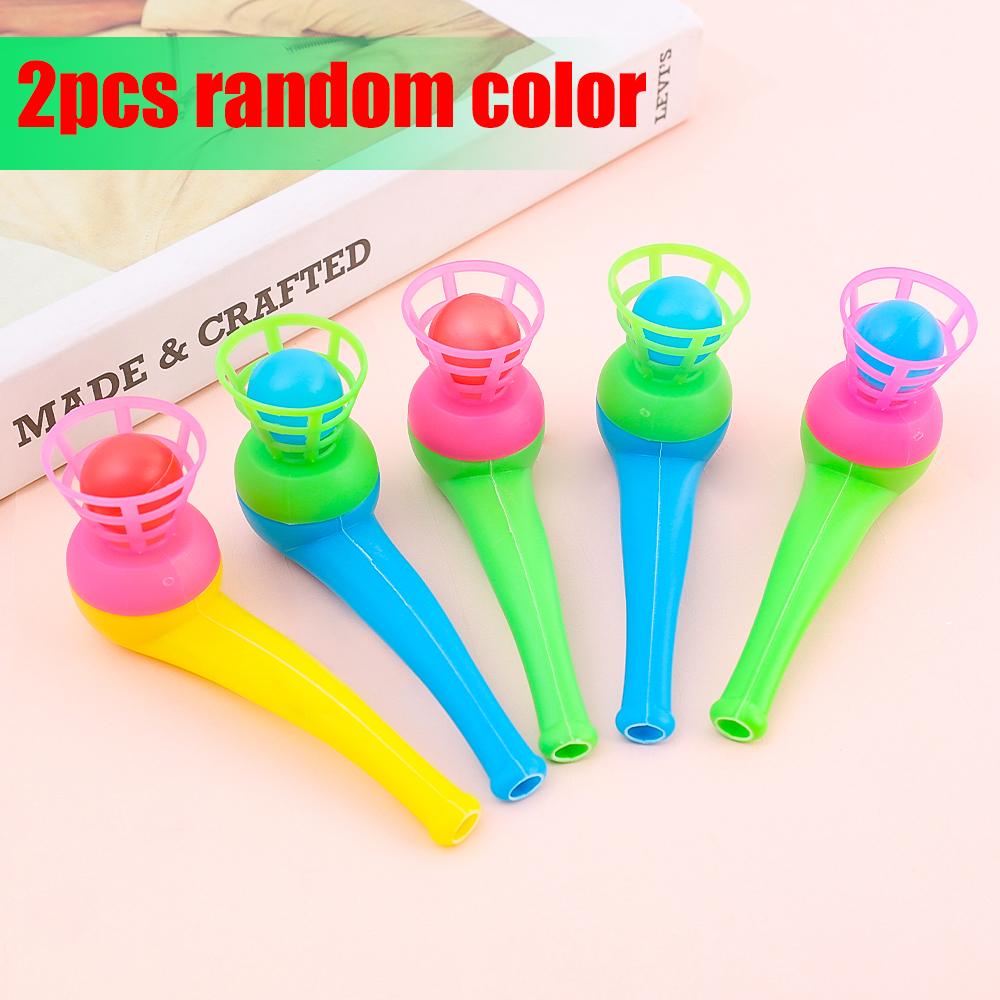 

2-8pcs Colorful Plastic Tube Blow Ball Children s Puzzle Toys Classic Magic Floating Blow Ball Toys Baby Balance Training Game