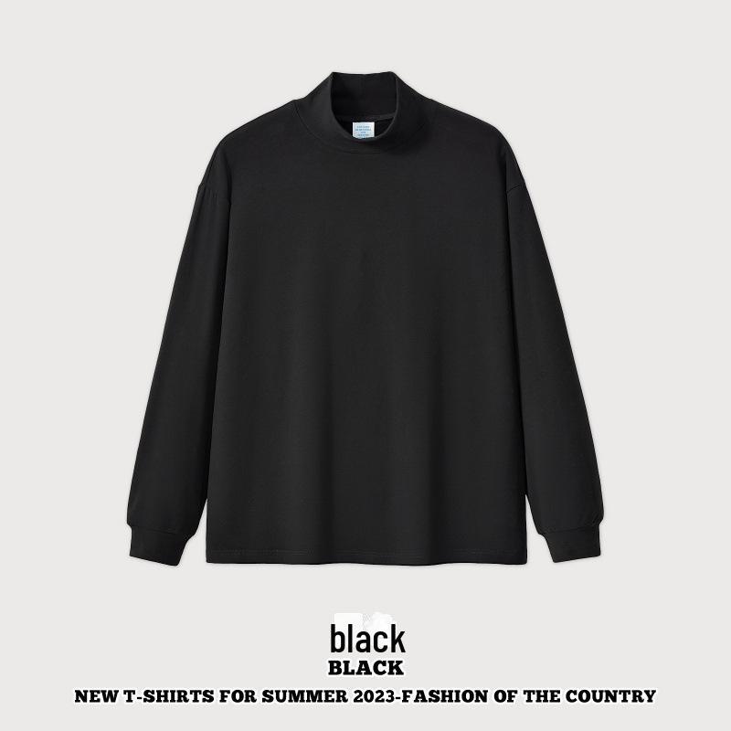 Unisex Japanese Style Long-Sleeve Half Turtleneck Pullover: Soft, Loose Fit, Couple Style, Warm German Velvet.