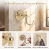 Golden Robe Hook Copper Towel Hook Vintage Accessories Coat Hook  Bathroom Bedroom Entryway