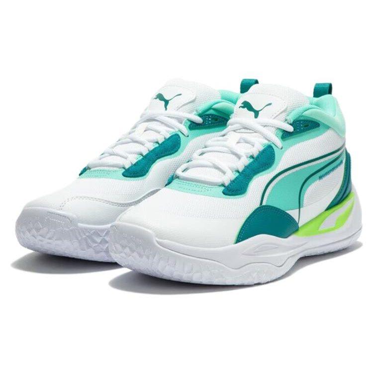 Puma Playmaker Pro Mid 'Weiß Türkis' 377572-15