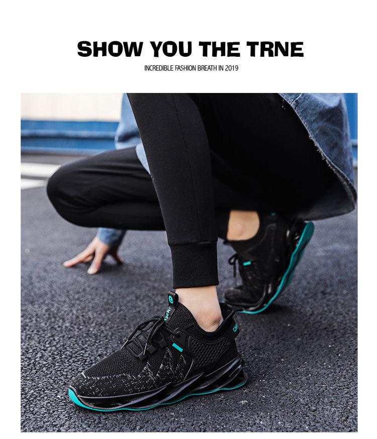 Autumn Men's Breathable Casual Blade Sneakers - Trendy Flying Woven Mesh Design