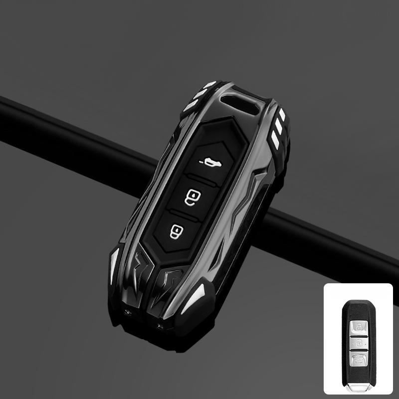Zinc Alloy Car Flip Key Case Cover Shell Fob For Baojun 560 Rs-5 530 630 310 E100 310W 510 730 360 Holder Keyless Accessories