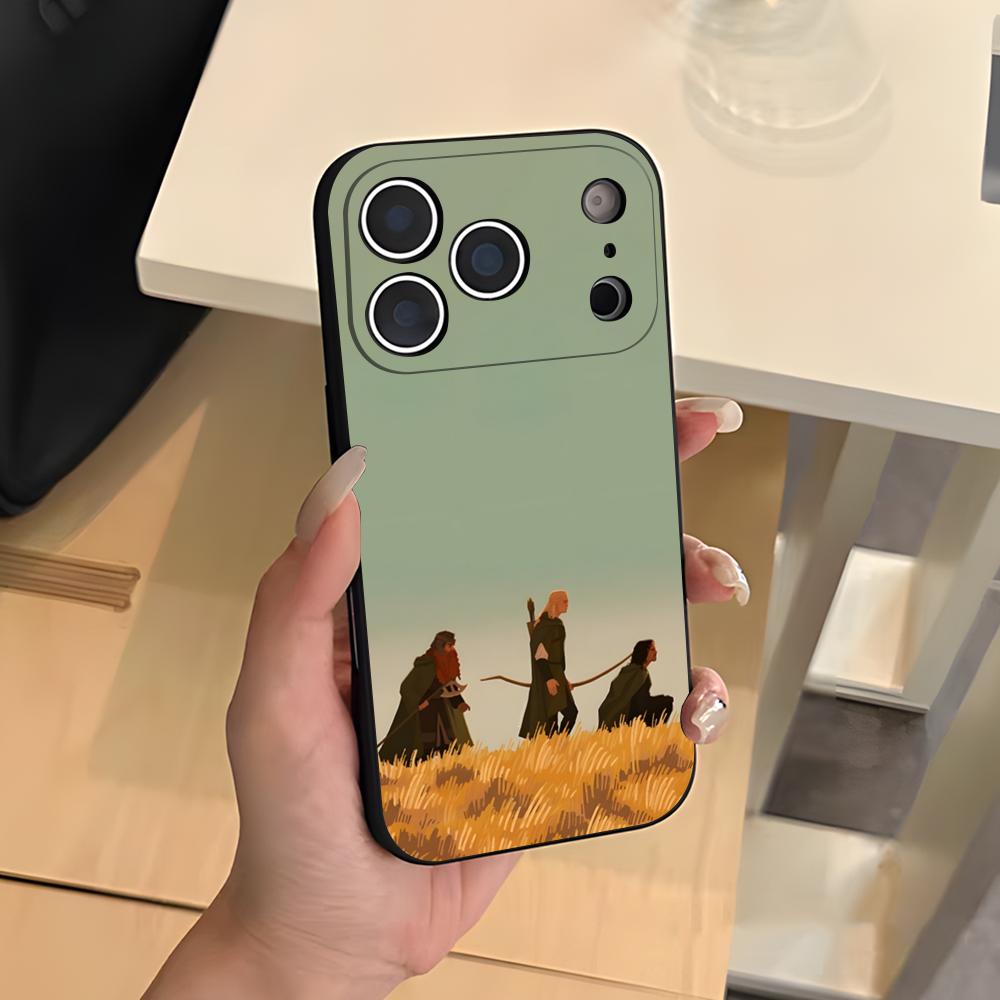 Movie Rings Of The Lords Phone Case For IPhone 17 Air 16 E Pro Max 15 14 13 Mini 12 Pro 11 Max Plus Black Soft Shell
