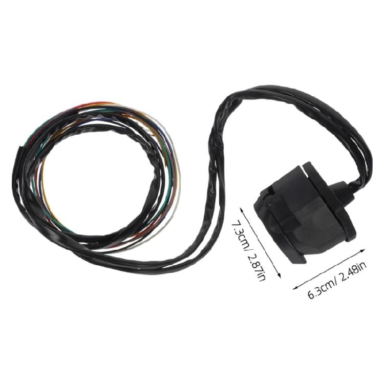 Lightweight 7 Pin Trailer Light Plug Wiring Harness for Convenient Storage & Portability Reliable Electrical Connection