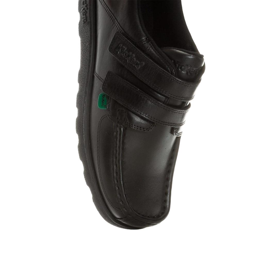 Kickers Chlapecké kožené školní boty Fragma na suchý zip