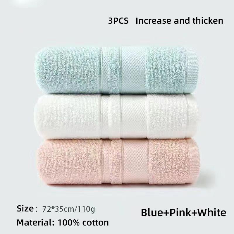 Pure Cotton Towel, Soft and Thick for Washing Face, Absorbs Water, and Wipes Face. Adult Men and Women Can Take a Shower Without Shedding Hair