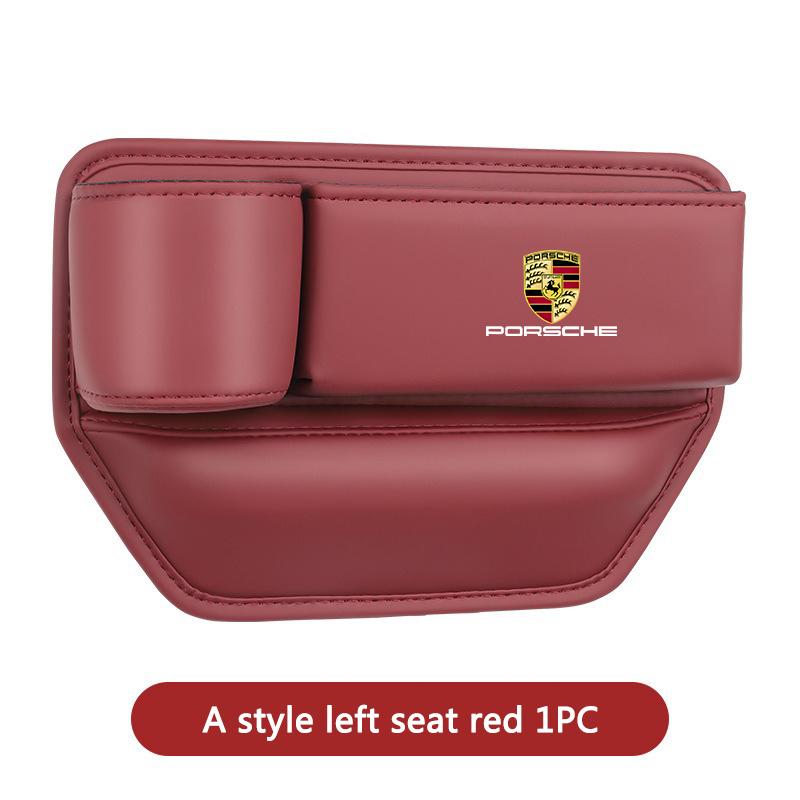 Bilbarnstol Glipa Läder Förvaringslåda Vattenkopp Telefonhållare Bilaccessoarer För Porsche Cayenne Panamera Macan 911 718 Taycan Cayman