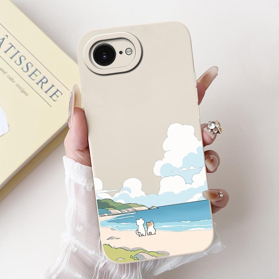 Funda For iPhone 16e A3212 A3409 A3410 A3408 Back Cover For iPhone 16e Case Silicone Fashion Luxury Cute Cartoon Cool Boys Girls