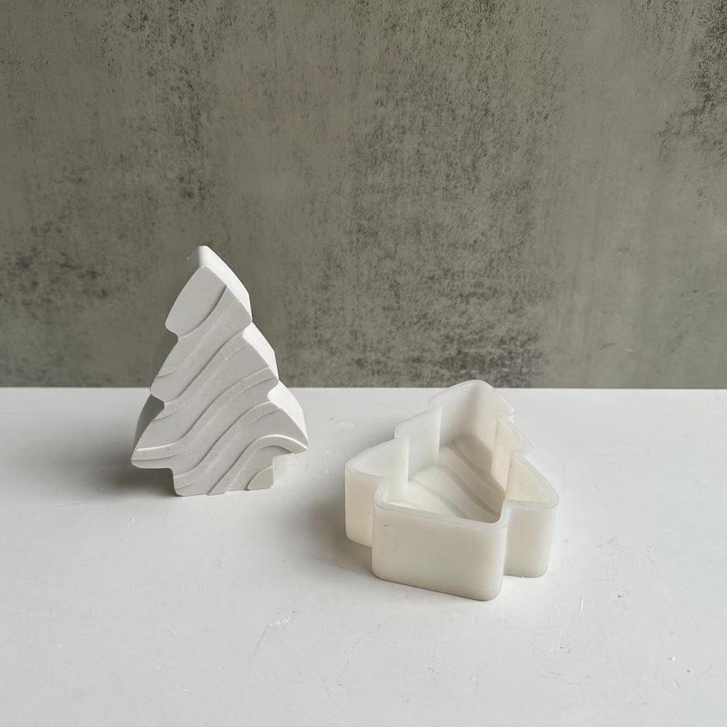Christmas Tree Plaster Silicone Mold Aromatherapy Diffuser Ornament Mold DIY Christmas Epoxy Resin Mold Home Decor