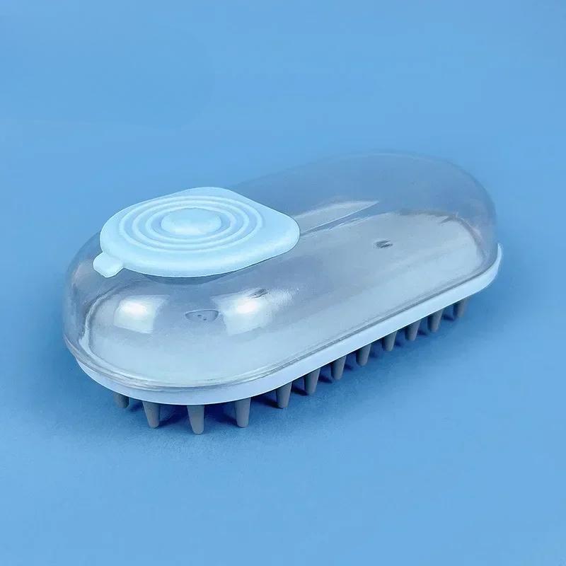 Shampoo Brush for Pet Pet Shampoo Bath Brush Soothing Massage Rubber Comb Dog Bath Brush for Cleaning Sensitive Skin On Short