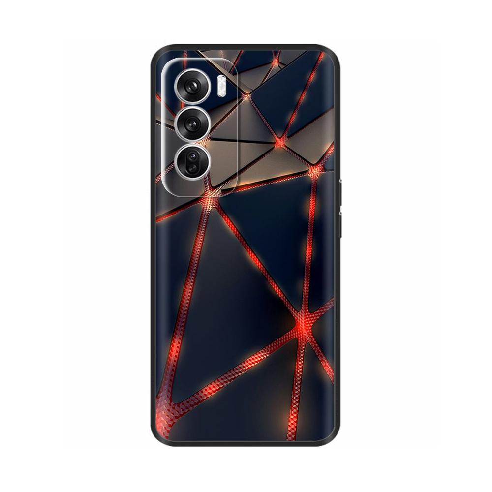 For OPPO Reno 12 5G Case Flower Painted Soft TPU Silicone Case Cover for Oppo Reno12 Pro Protective Shells On Reno 12Pro Capa