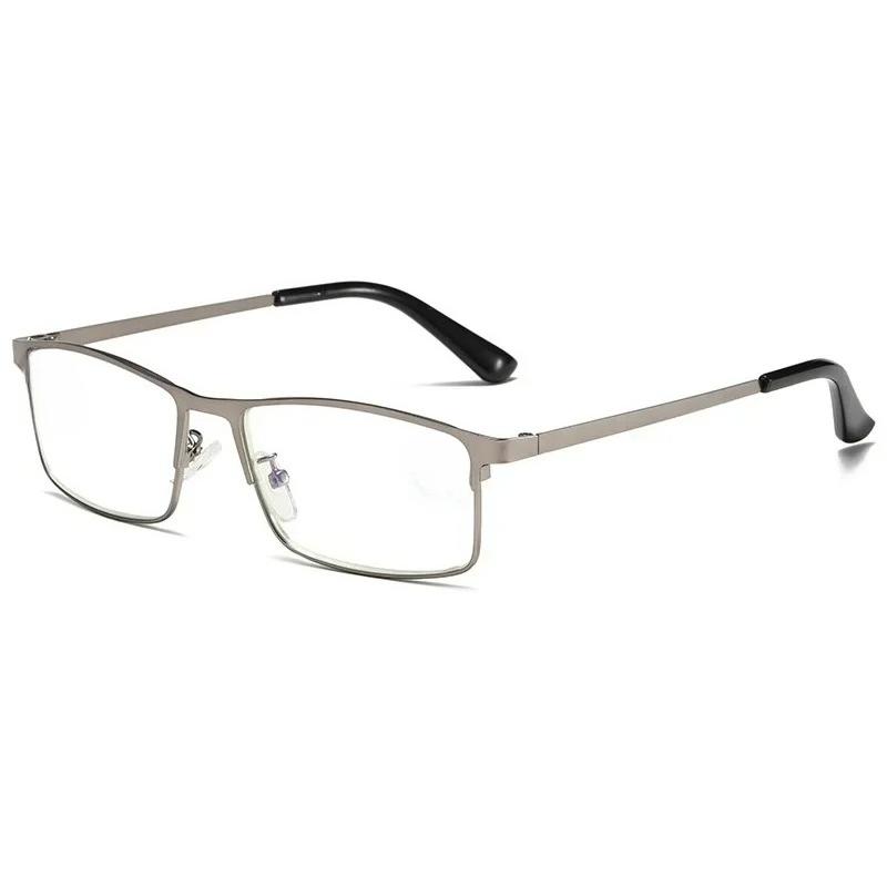 

2026 Retro Half Frame Eyebrow Glasses New High-end Anti Blue Light Reading Glasses for Men High-definition Resin Eyeglasses +4