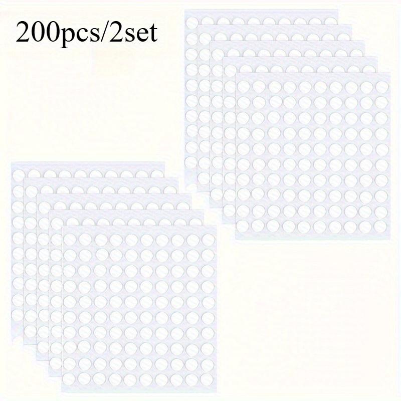 

200/400pcs transparent round acrylic double-sided tape - non-destructive, easy-to-remove marbles, car decoration, for weddings